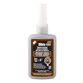 Vibra-TITE - 44450 444 Brown High Pressure Hydraulic Anaerobic Thread Sealant, Anaerobic Resin Material, 50 ml Bottle