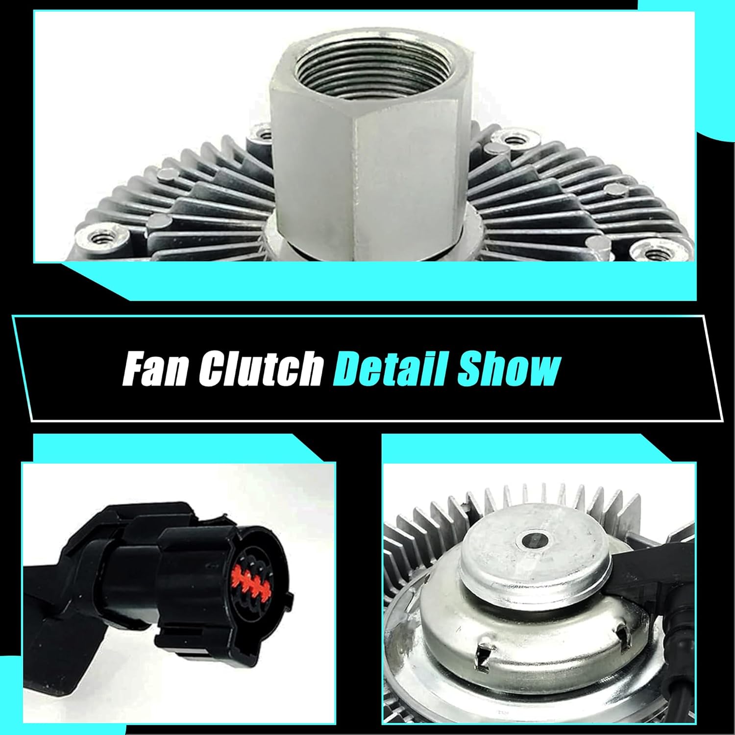3261 Electric Radiator Cooling Fan Clutch 622-002 Compatible with Ford E350 E450 Super Duty 04-10 Excursion 03-05 F250 F350 F450 F550 Super Duty 03-07 F650 F750 2004-2007 6.0L