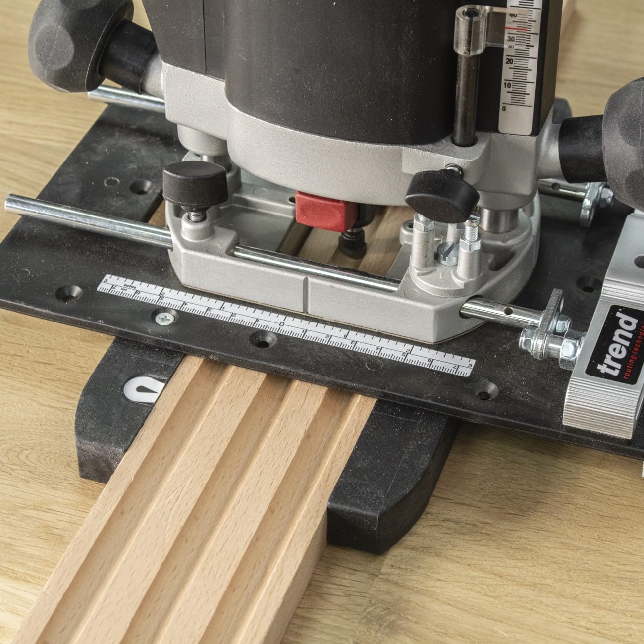 Trend Urządzenie CRB Mortise and Fluting, przyrząd do użytku z podstawą routera kombinowanego, CRB/MF