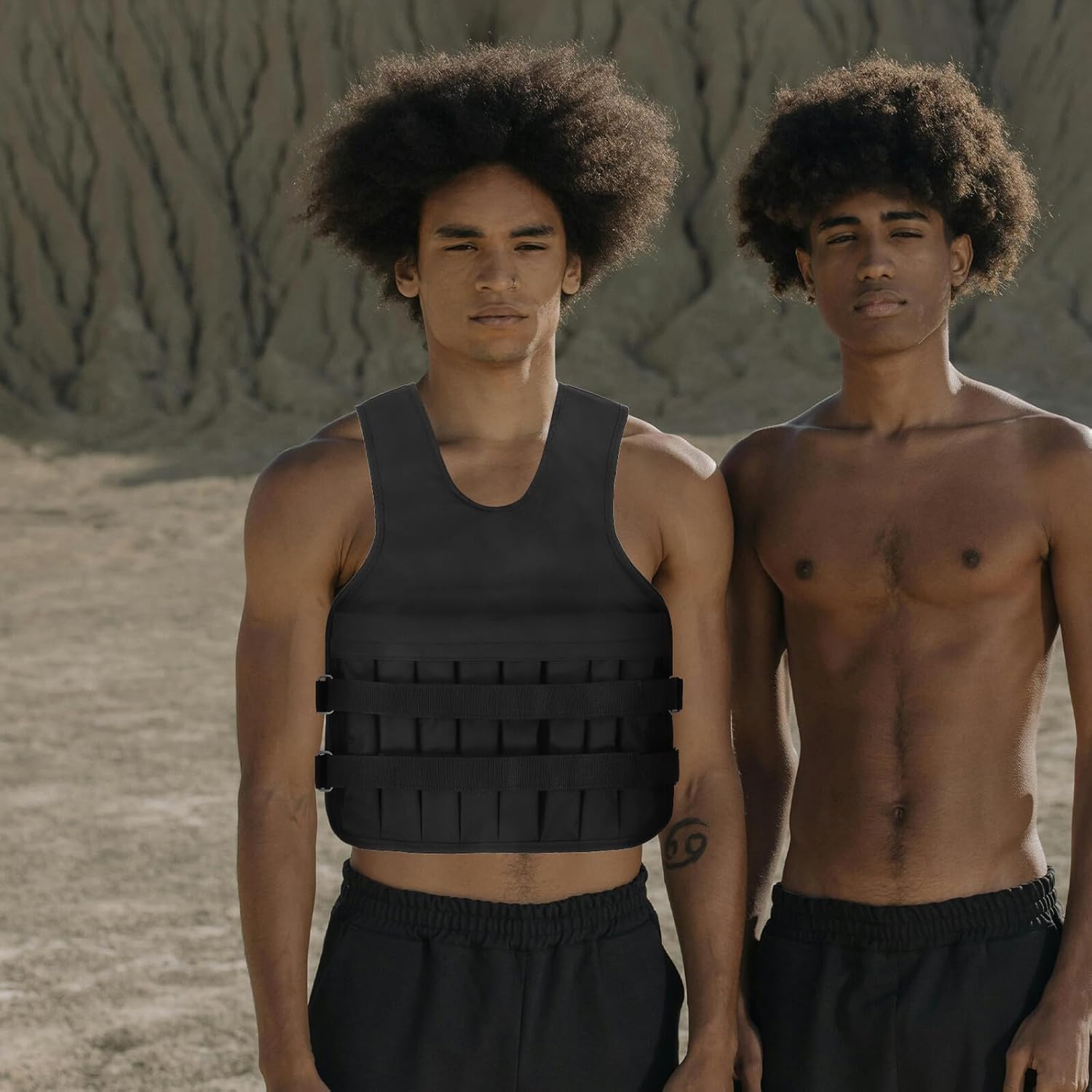 Adjustable Weighted Vest for Men Strength Training Running Exercise Fitness Vest with Removable Weights Multi-functional Sports Running Costume