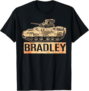 Bradley Fighting Vehicle USA America American Military T-Shirt