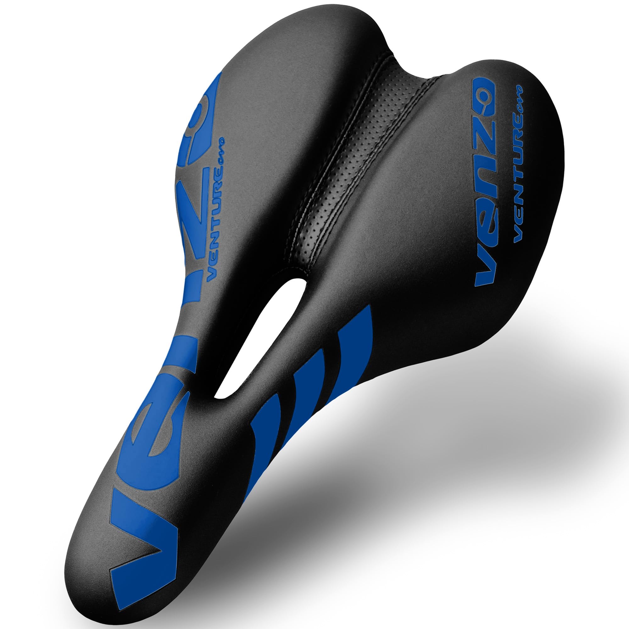 VenzoComfortable Bicycle Saddle - MTB Road Exercise Trekking Folding Hybrid Cruiser Saddle - XC Saddle