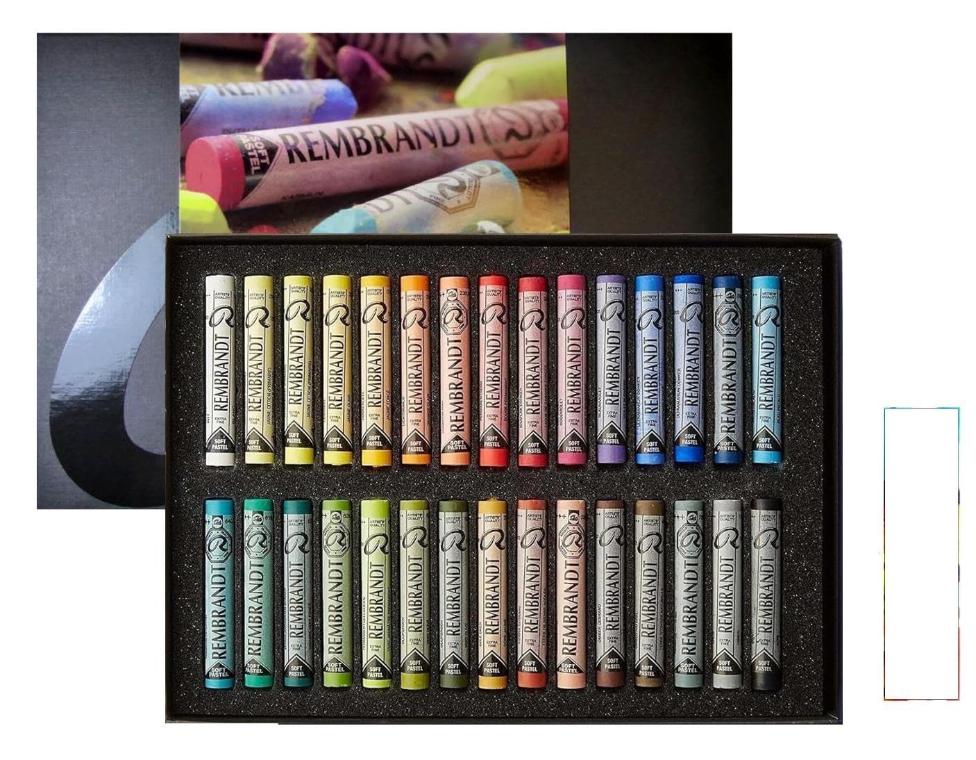 Rembrandt Zestaw suchych pastelów. General Selection. Zestaw 30 pastelowych i 1 karta