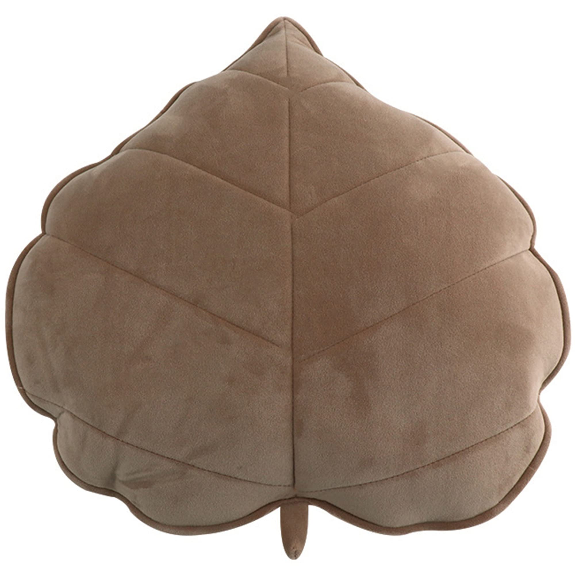 Almohada de hojas LANFIRE cojín de suelo marrón de 50cm para decoración