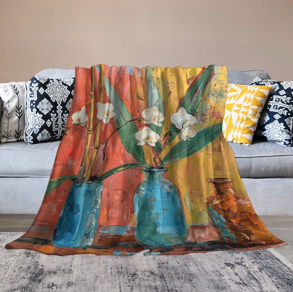 Couverture micro-polaire douce en flanelle de qualité supérieure pour lit et canapé