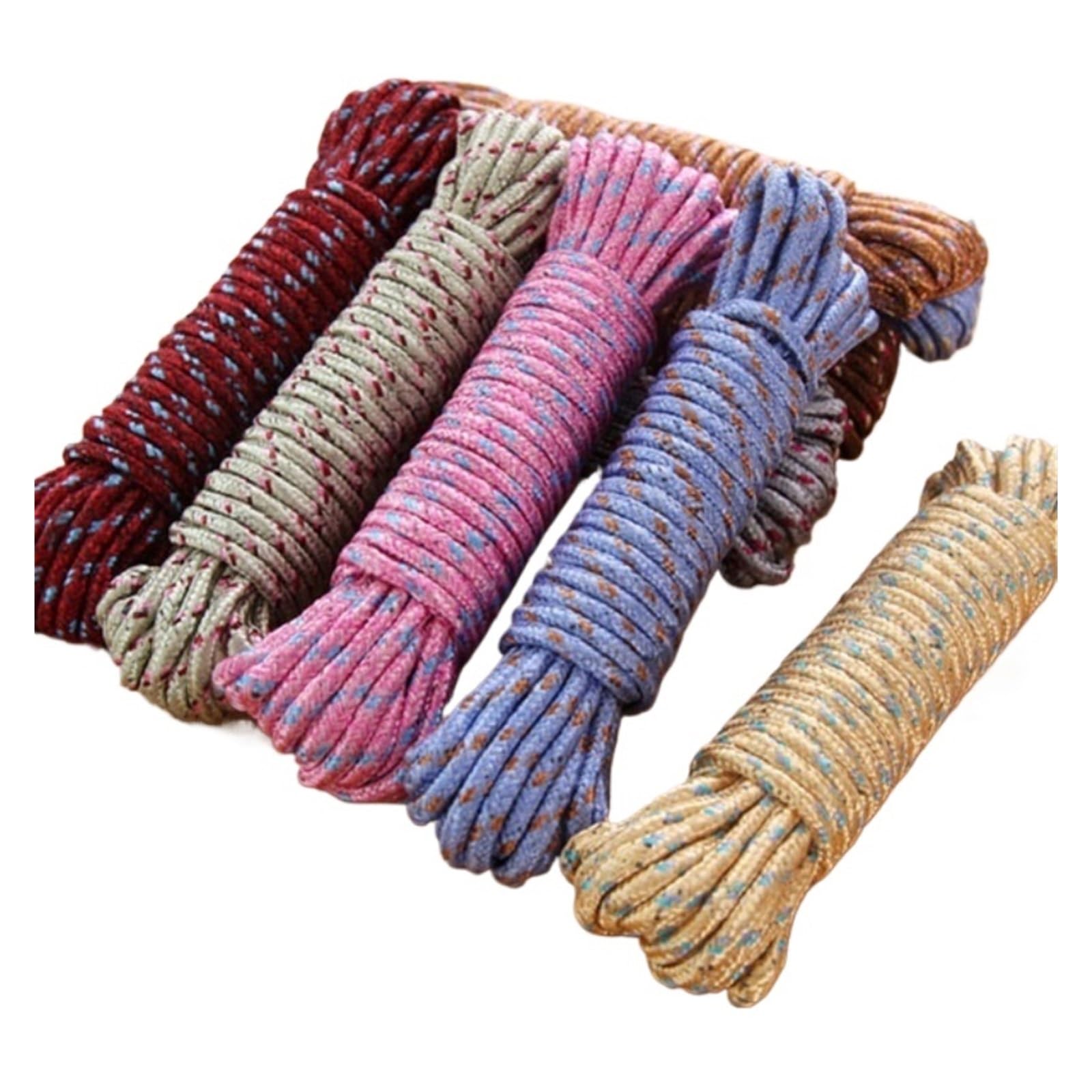 Corda for asciugatura multifunzionale in nylon antiscivolo e antivento, corda for vestiti da esterno, metri