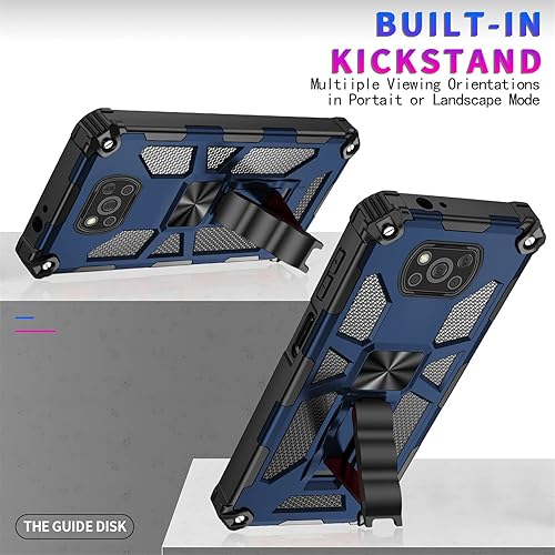 Miniatura 3 de Asuwish Funda de teléfono para Xiaomi Poco X3 Pro/PocoX3 NFC/Poco X3 con protector de pantalla de vidrio templado y accesorios para celular