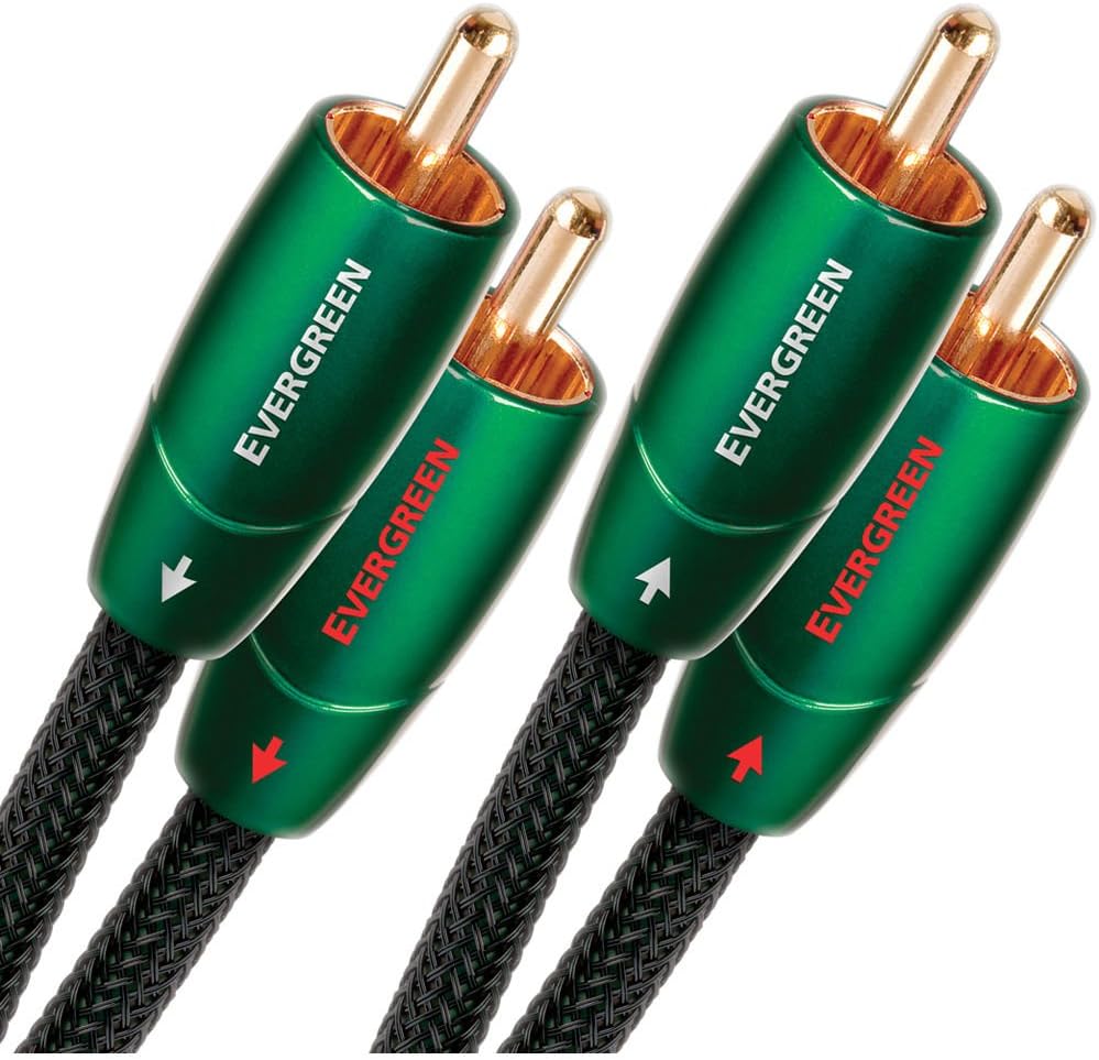 AudioQuest Evergreen 1m 3.28 feet RCA to RCA 1m 3'4"