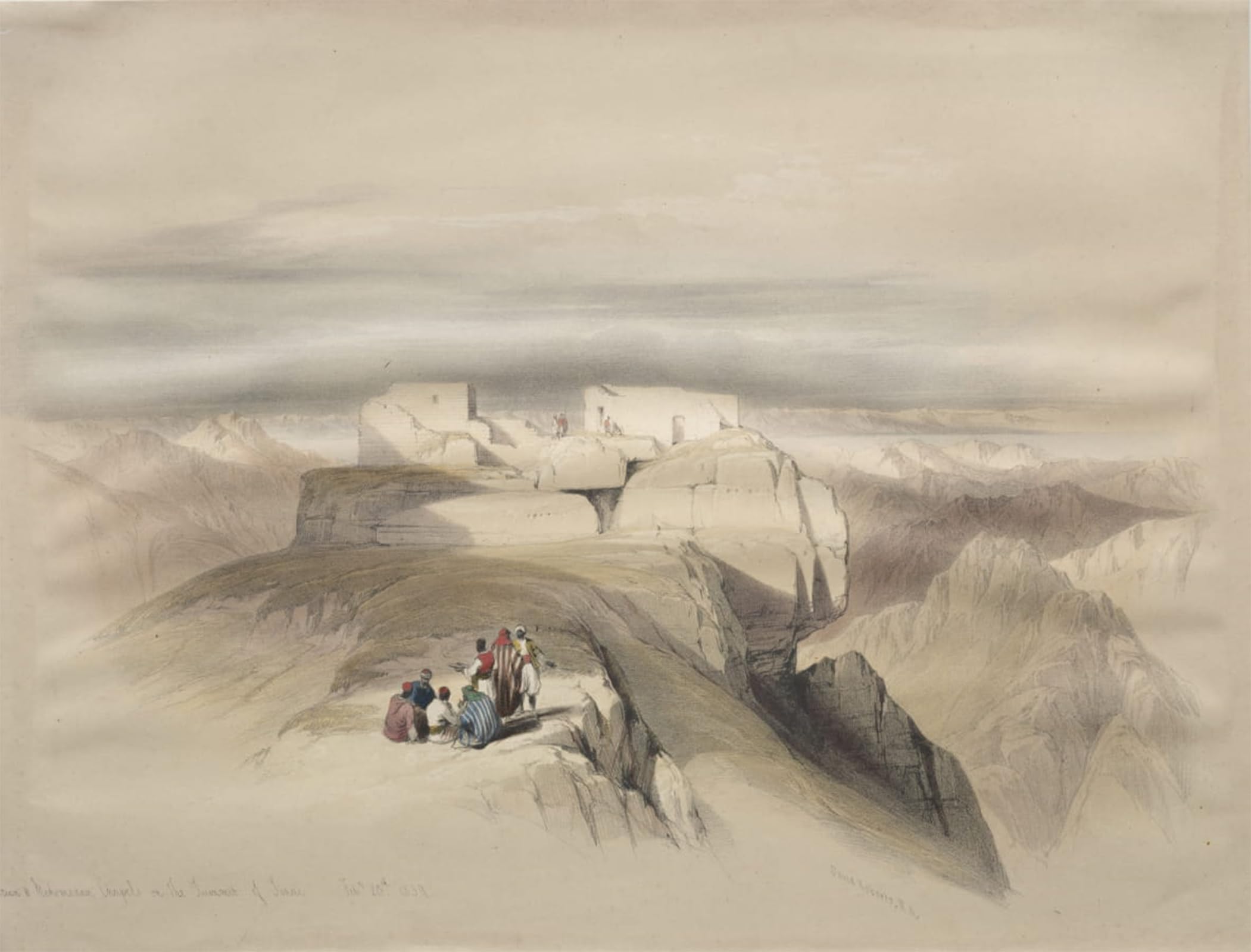 Impresión artística de David Roberts de las Capillas del Sinaí en formato 60x90cm 5