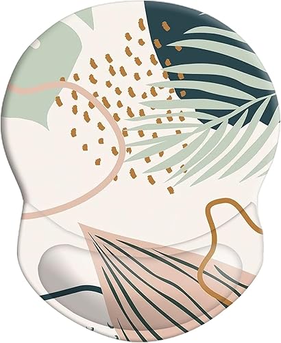 Miniatura 24 de Alfombrilla de mouse ergonómica con soporte para muñeca, cómoda alfombrilla de mouse para computadora con base de poliuretano antideslizante