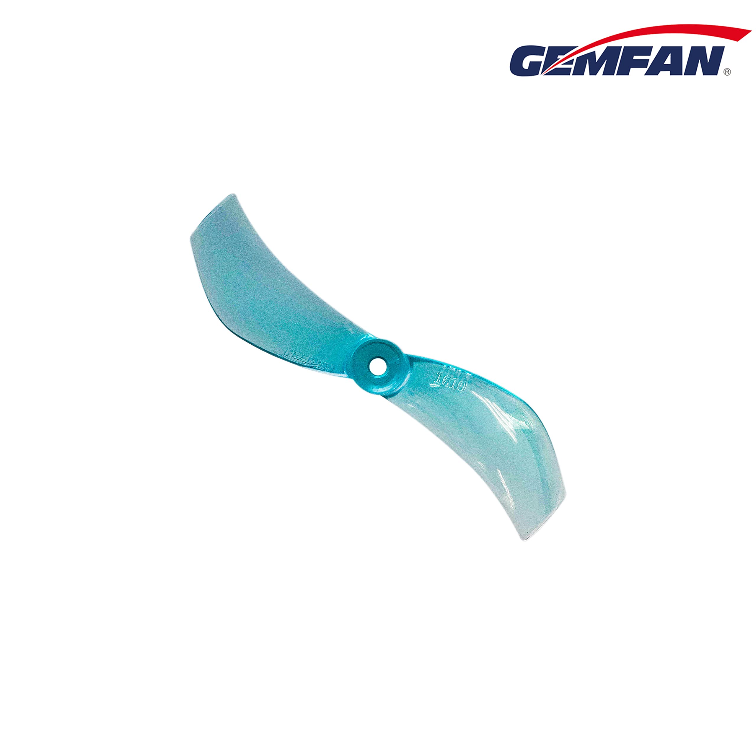 Gemfan 16Pcs 40mm 2-Blade Props 1610 Propeller 1.5mm Hole for FPV Racing Freestyle Tinywhoop Drones Like Mobula 7(Blue 8CW 8CCW)
