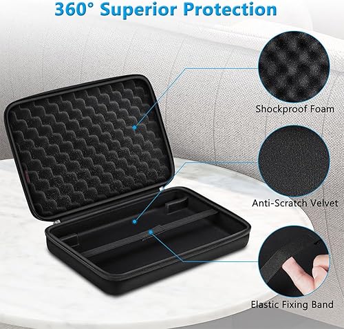 Miniatura 2 de FINPAC Funda de transporte semirrígida para AKAI Professional MPK Mini MKII y MK3 y MPK Play | Alesis V Mini 25 teclas USB MIDI funda controlador de