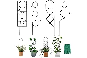Plant Trellis for Climbing Plants Indoor&Outdoor, 16 Inches Vine Plant Support for...