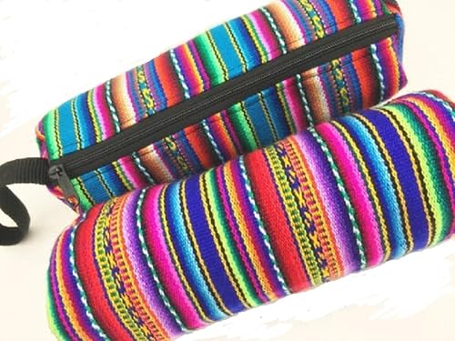 Paquete de dos estuches de cosméticos hechos a mano para monedas monedas monedas monedas monedas monedas monedas monedas con forma de cilindro