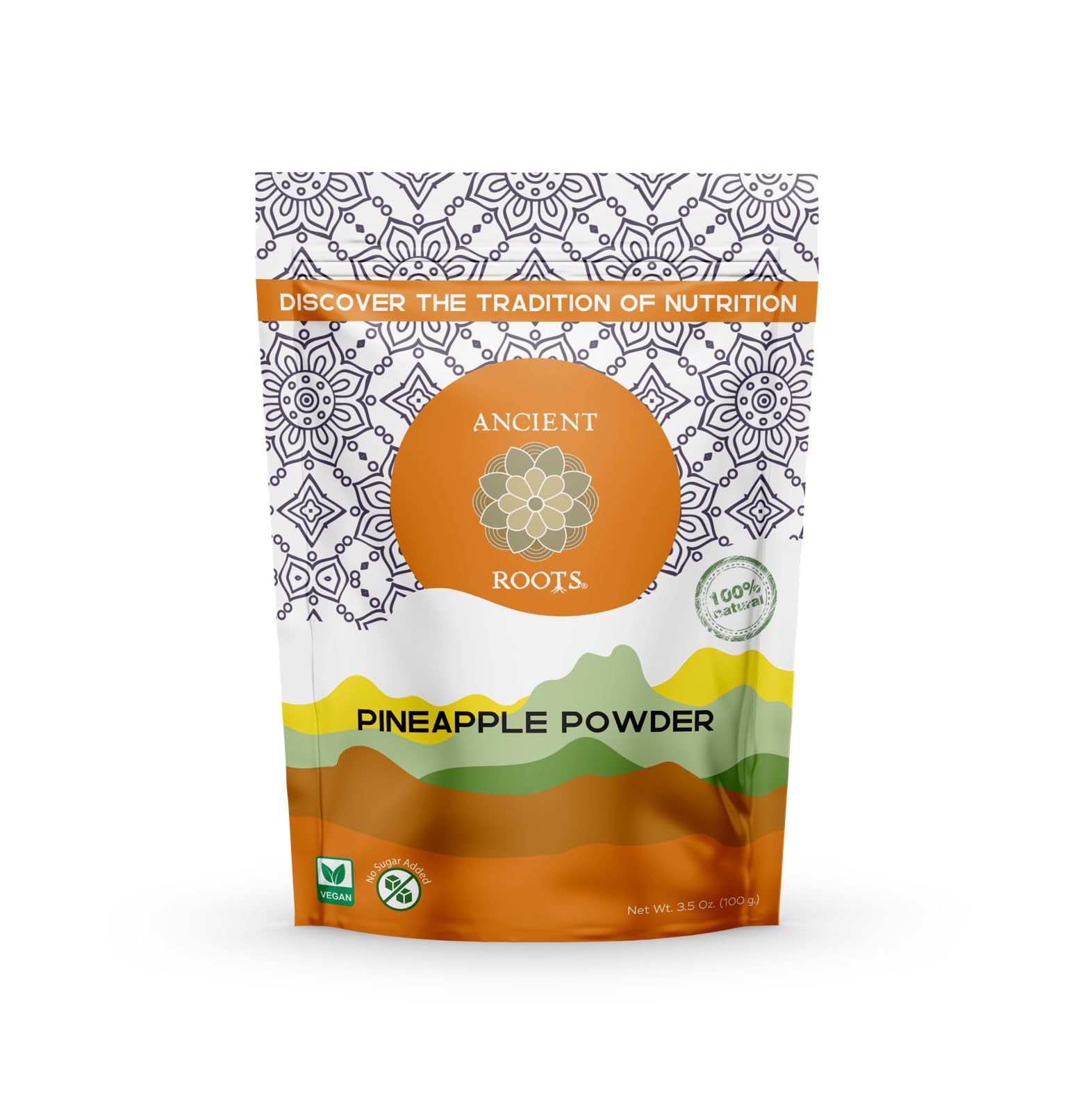 Ancient Roots Pineapple Fruit Powder - All-Natural Fruit Powder, Filled with Antioxidants, No Sugar Added, 25 Servings (3.5 ounces)
