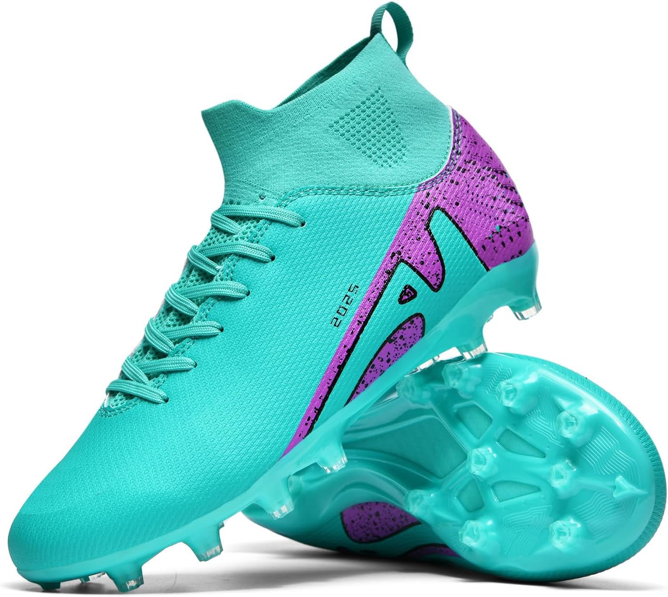 Soccer Cleats for Mens Womens Indoor Soccer Shoes Unisex Baseball Turf Shoes Youth Rugby Shoes Adult AG FG TF Football Boots Wide Training Sneaker