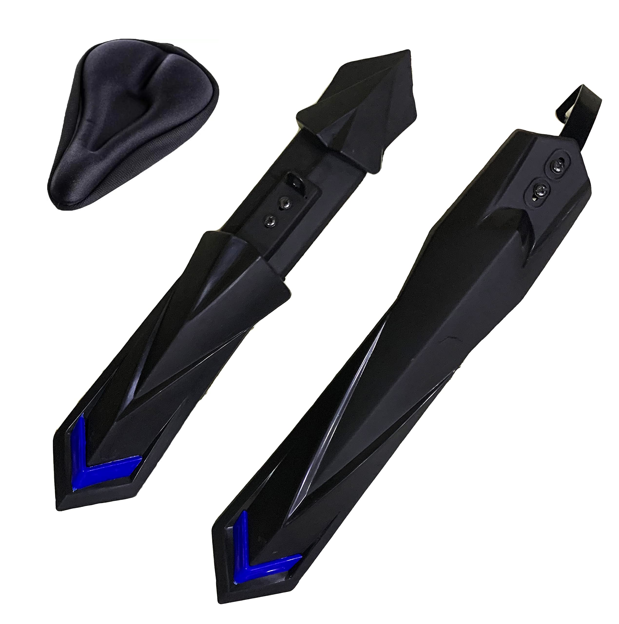 ABC Bicycle Front & Rear Mudguard Dual Tone with Long Patti Fitting + 1 Cycle Seat Cover (Blue) (B0BHF5GHCS) Amazon Price History, Amazon Price Tracker