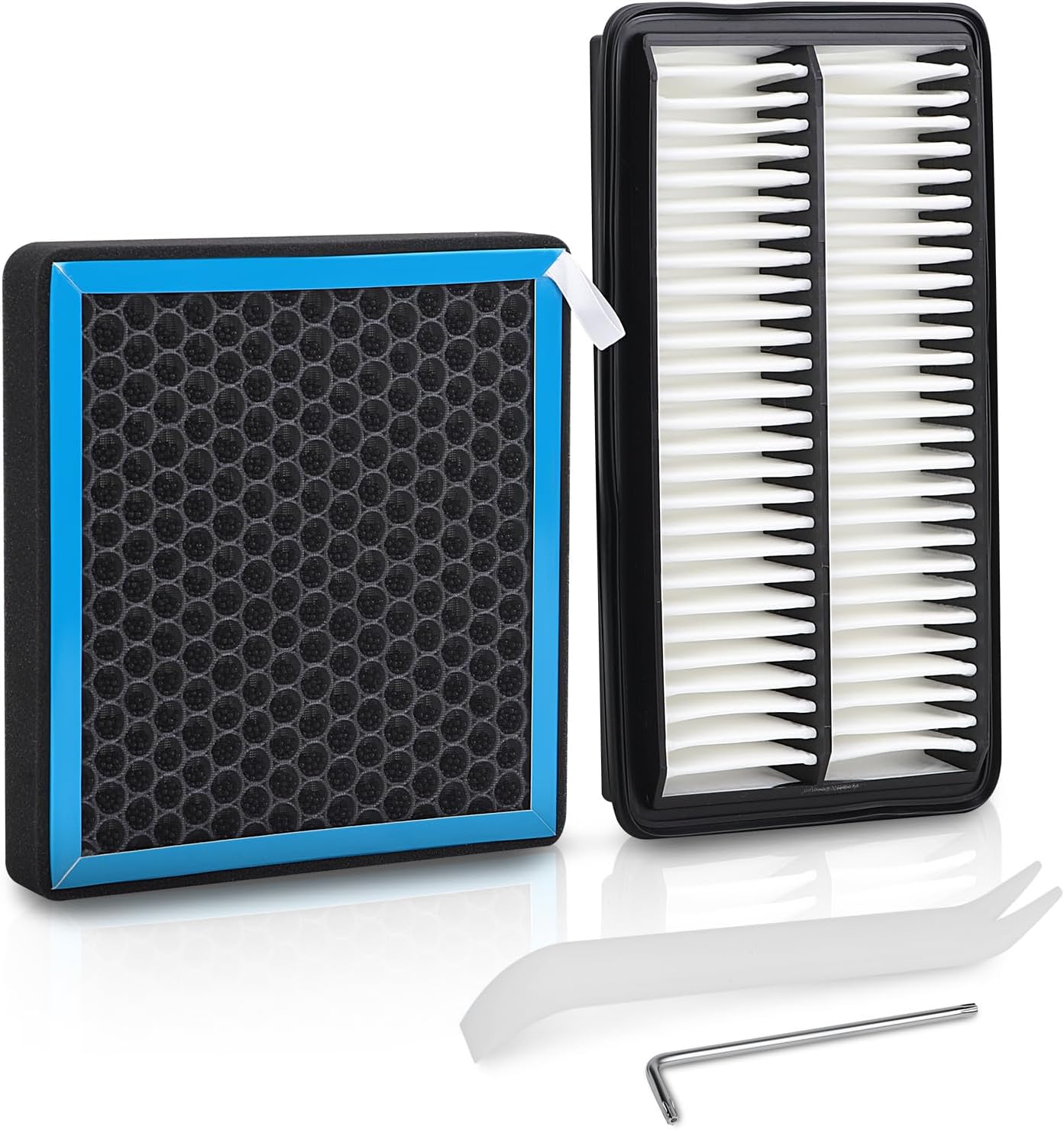 CA12061 CF11182 Engine Air Filter & Cabin Air Filter Set Compatible with Acura TLX 2021-2026 L4 2.0L, Honda Odyssey 2018-2026 V6 3.5L, Replaces 17220-5J6-A10 CAF1873P.