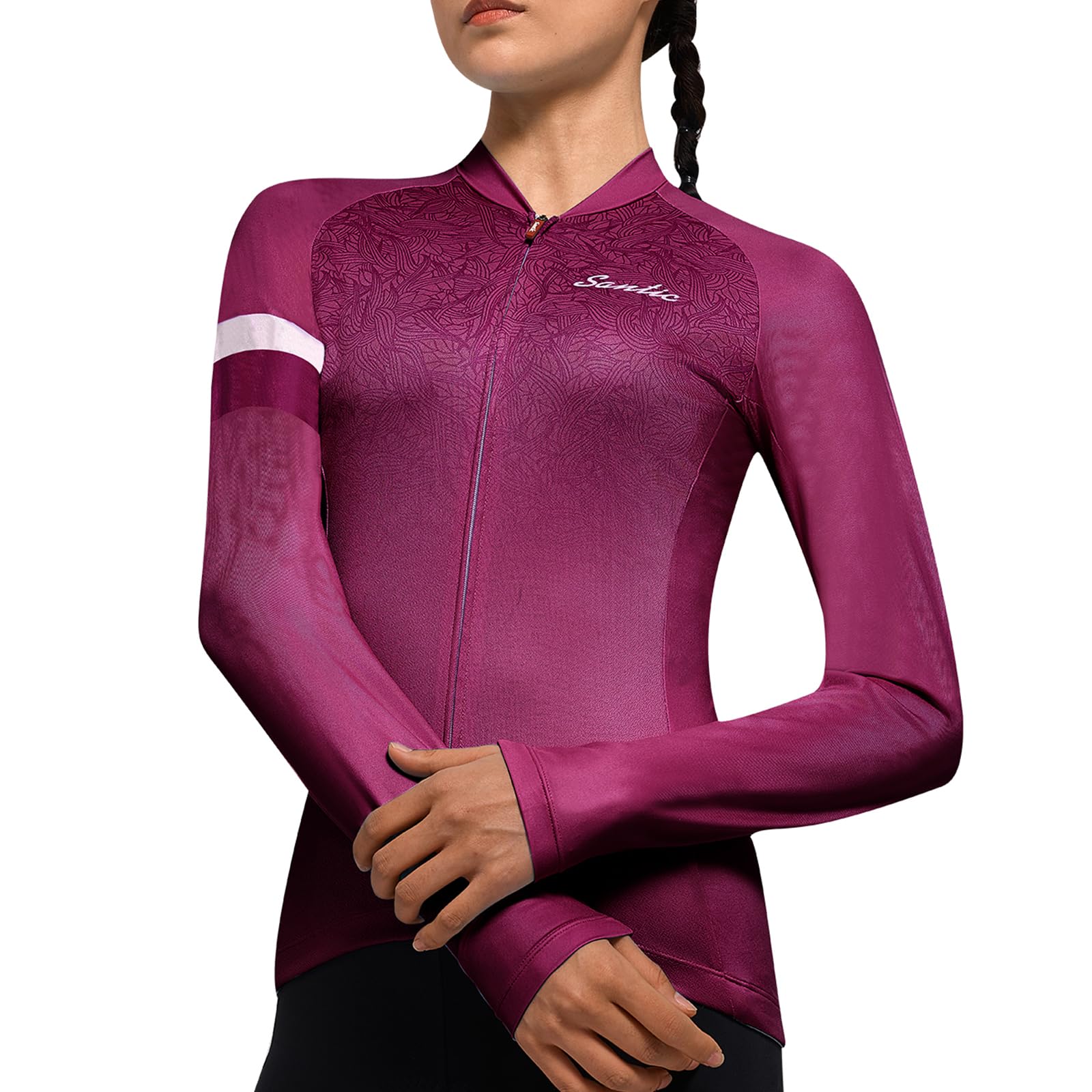 Santic Radtrikot Damen Kurz Fahrradtrikot Damen Fahrrad Shirt