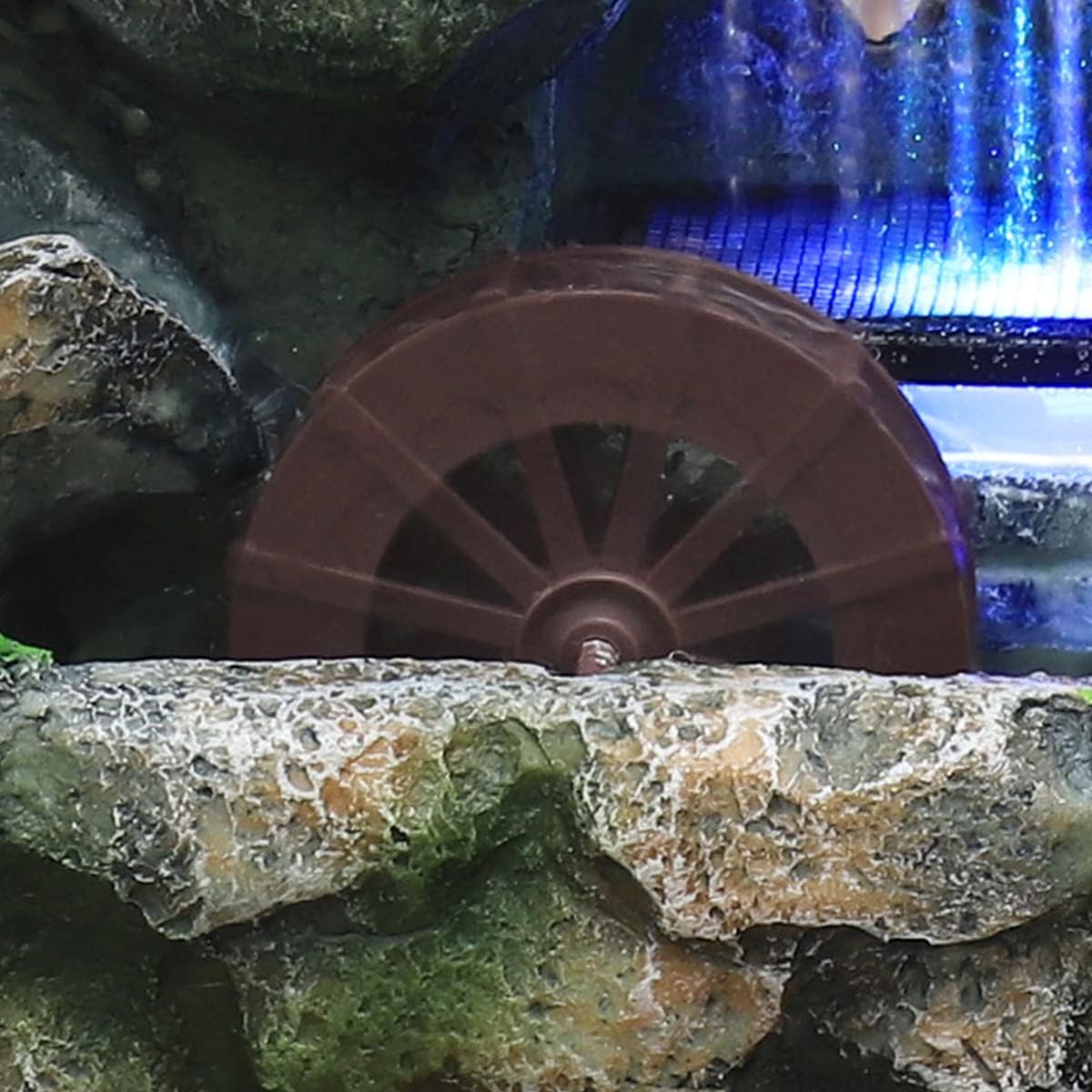 LINGNI デスクトップ噴水 樹脂 卓上 室内噴水 風水 玄関 置物 インテリア かしつき 加湿器 流水 工芸品