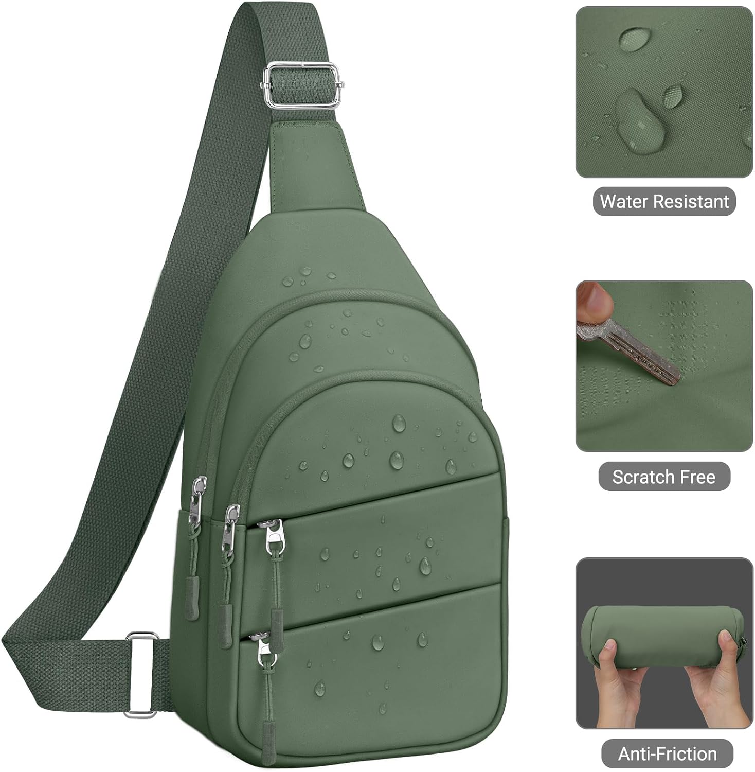 Tuwubi Crossbody Bags for Women, Sling Bag for Men image 5