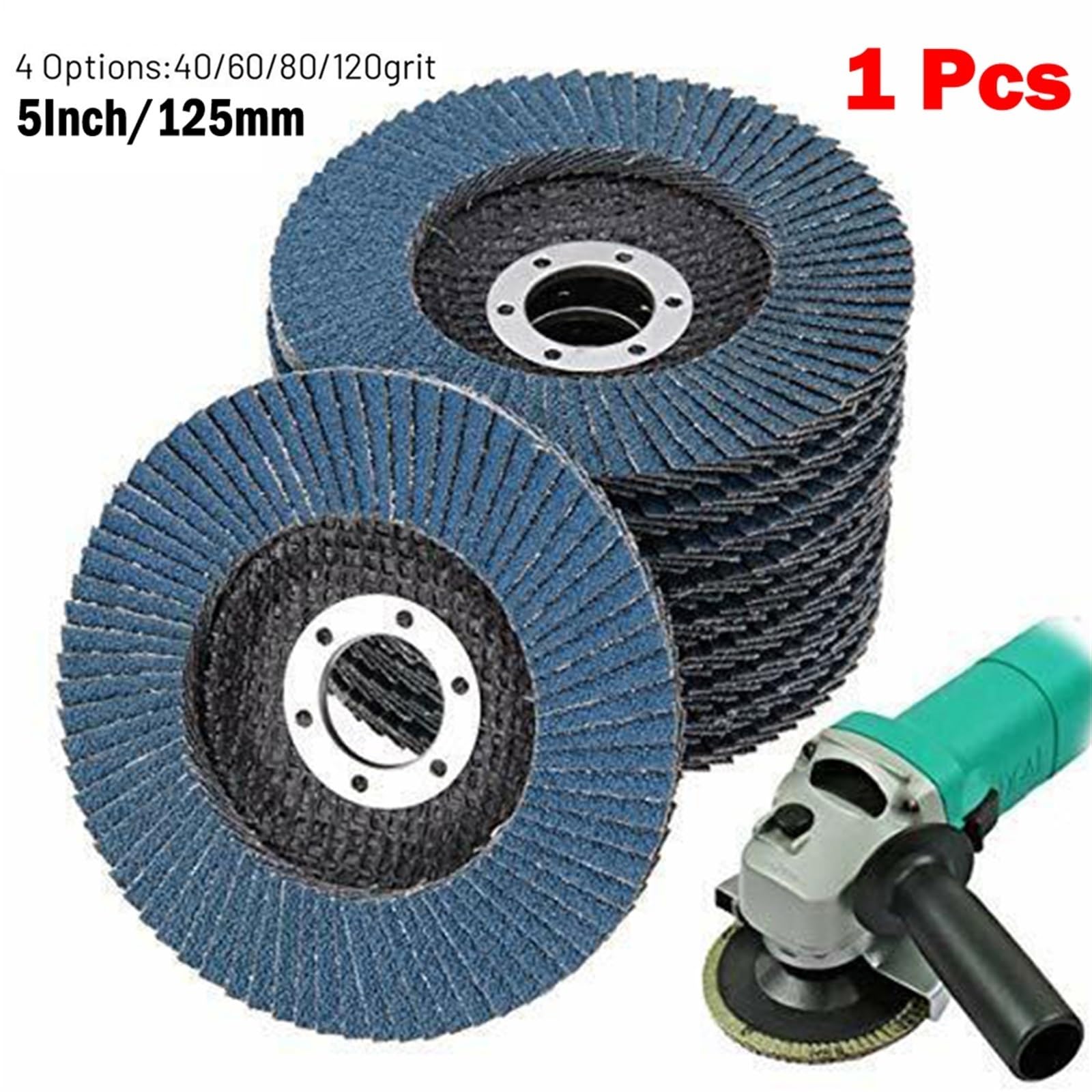 Tarcza Polerska, Tarcze Listkowe 1 Szt. 125 Mm Tarcza Szlifierska Klapa Tarcza Polerska Tarcza Szlifierska Ostrze Szlifierka Kątowa Narzędzie Do Szlifowania Tarcza Listkowa/1Pc 80Grit