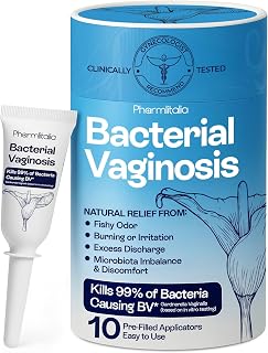 Bv Treatment for Women - Bacterial Vaginosis Treatment - Vaginal Applicators for Odor Control - Burning, Discharge, Itching and Vaginal Microbiota Imbalance - Easy to Use 10 Pre-Filled applicators