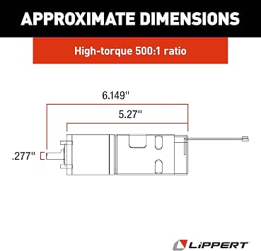 Lippert Components 287298 High Torque Motor, in-Wall