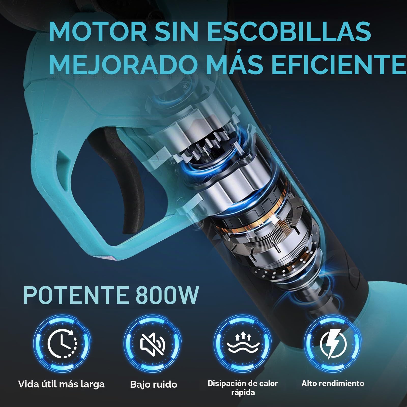 Tijeras de Podar Electricas 50mm a Batería, Tijeras de Podar Bateria Con pantalla 2 baterías de 2000mAh 2 cuchillas SK5 2 Tamaños de Apertura (25/50mm) Para Huertos Jardines y Granjas Azul