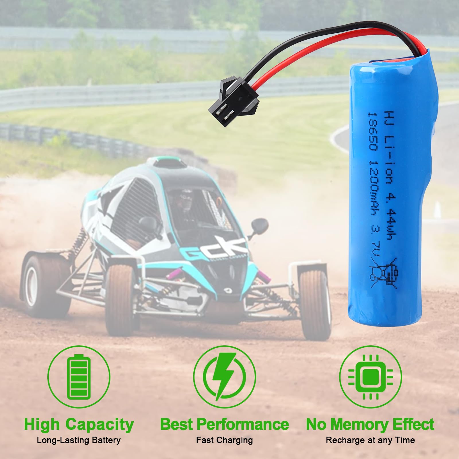 2 sztuki 3,7 V, 1200 mAh, akumulator litowo-jonowy, gniazdo SM-2P z kablem USB, kompatybilne z samochodami terenowymi RC, ciężarówkami, czołgami, robotami i pojazdami zdalnie sterowanymi 14500 i 18650