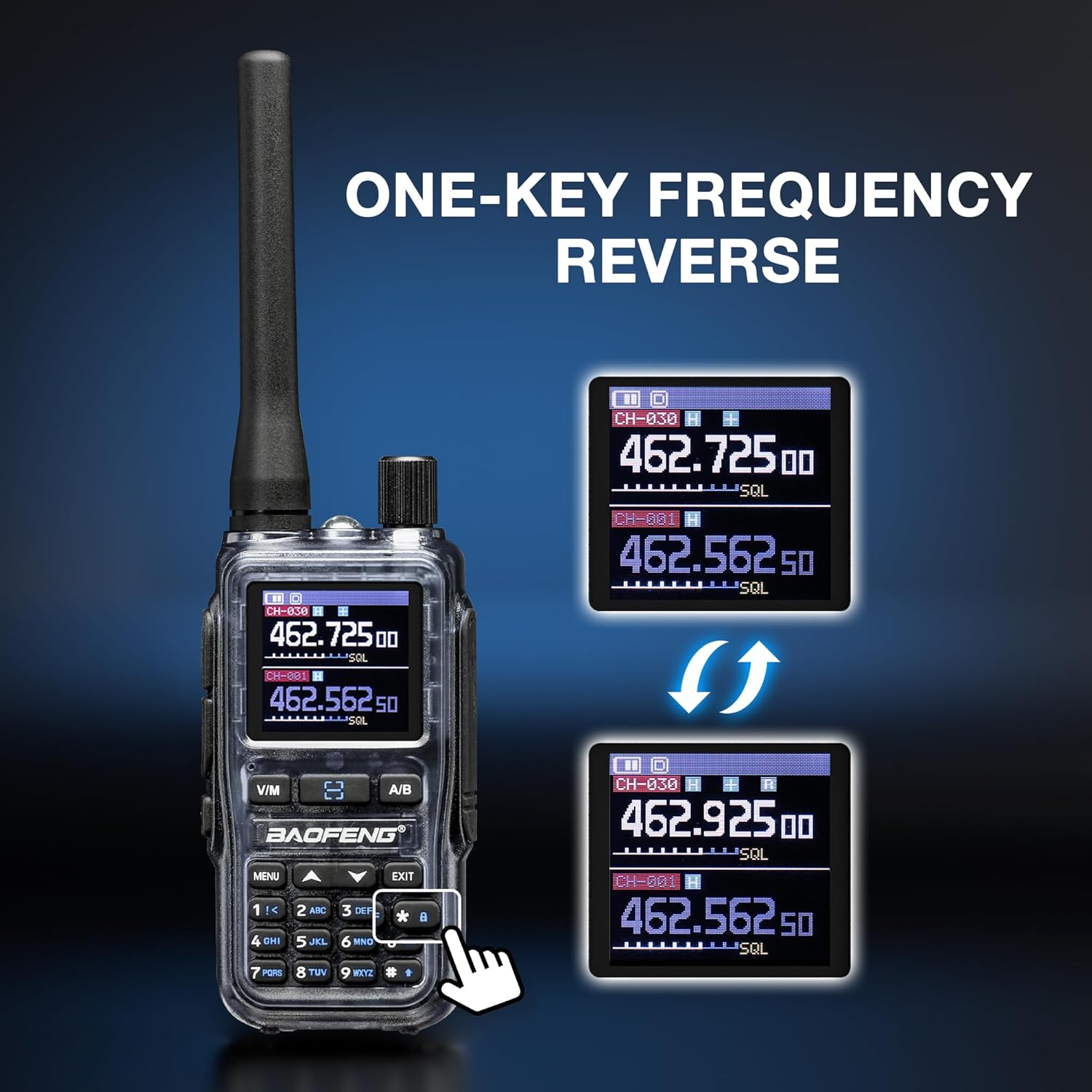 [Chirp Compatible] Baofeng UV-5G Mini GMRS Handheld Radio with BT App Programming, Long Range Walkie Talkie GMRS Repeater Capable, with 8-Band Receiver, 999 Channels, for Off-Road, 2 Pack, Quartz