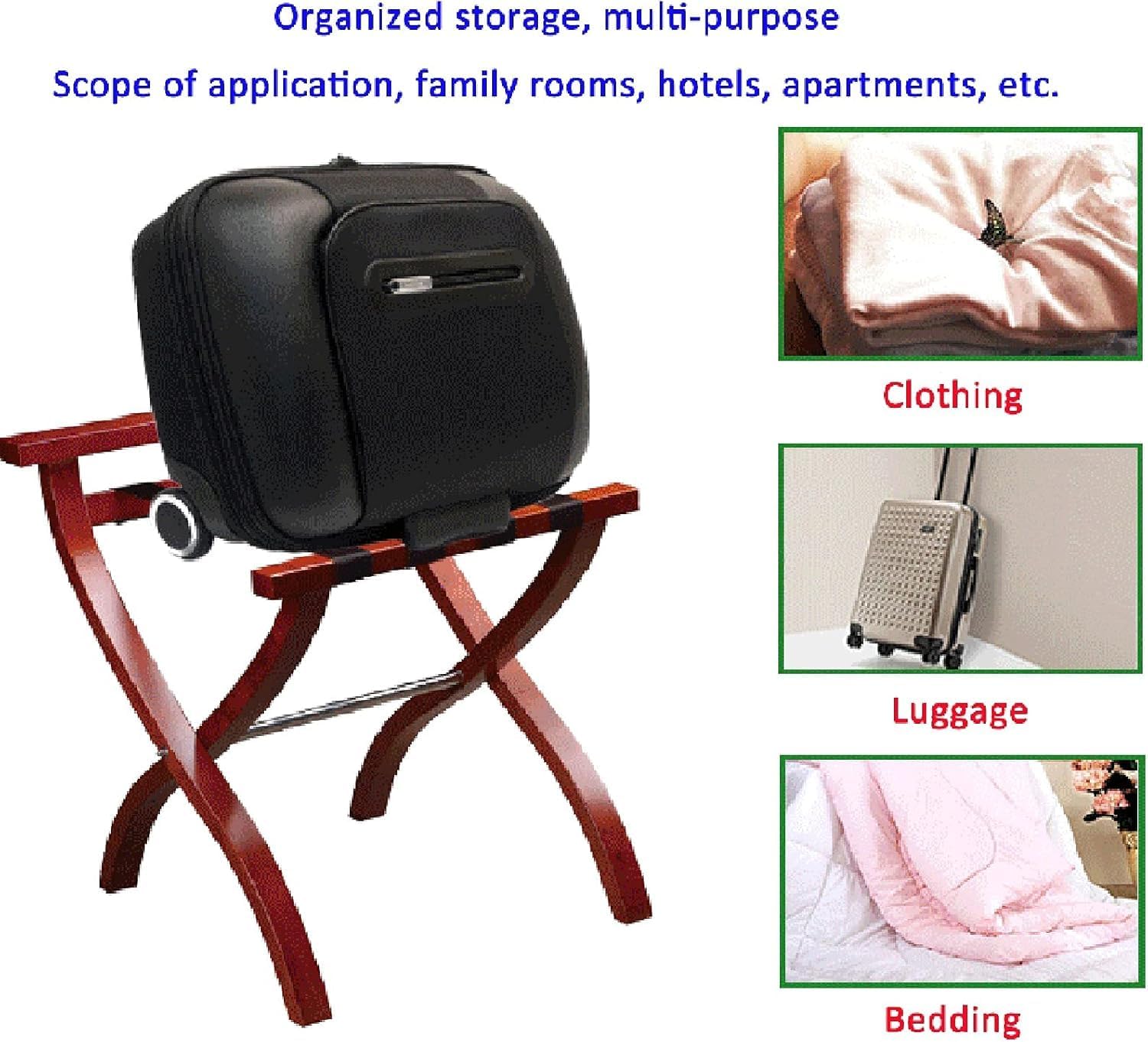 Luggage Rack Storage Shelf Durable Hotel Luggage Rack, Wood Luggage Rack, Rack,Hotel Guest Room Luggage Rack