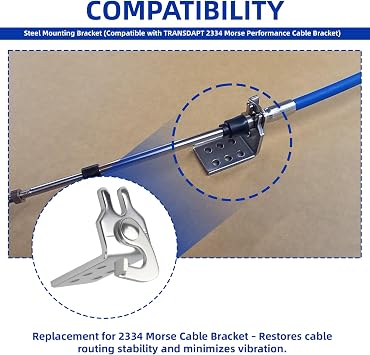 2334 Morse Cable Bracket for Automotive Throttle Cable Installation