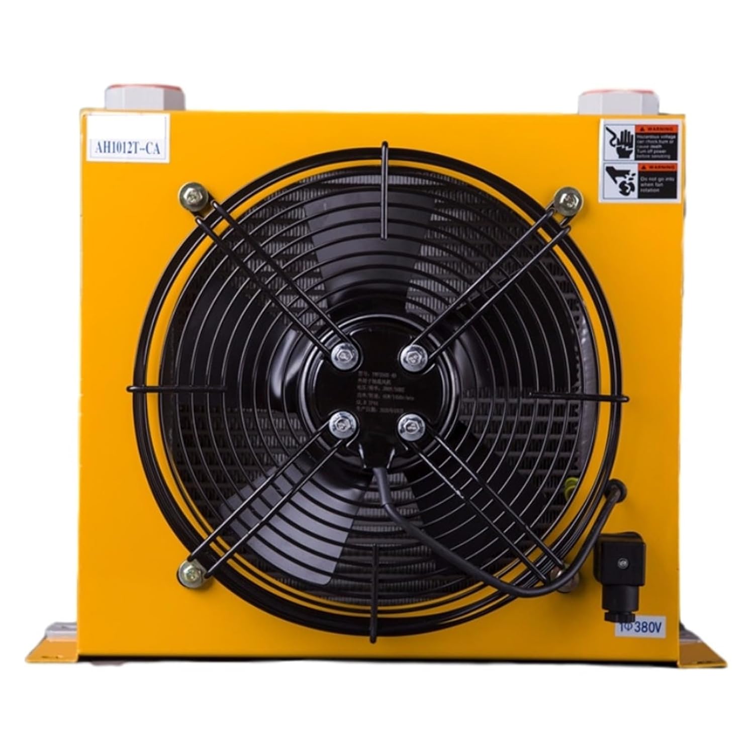 100L/min Aluminum Hydraulic Air-Cooled Radiator Air Cooler AH1012T Heat Exchanger Fan Efficient Shock Absorption(110V)