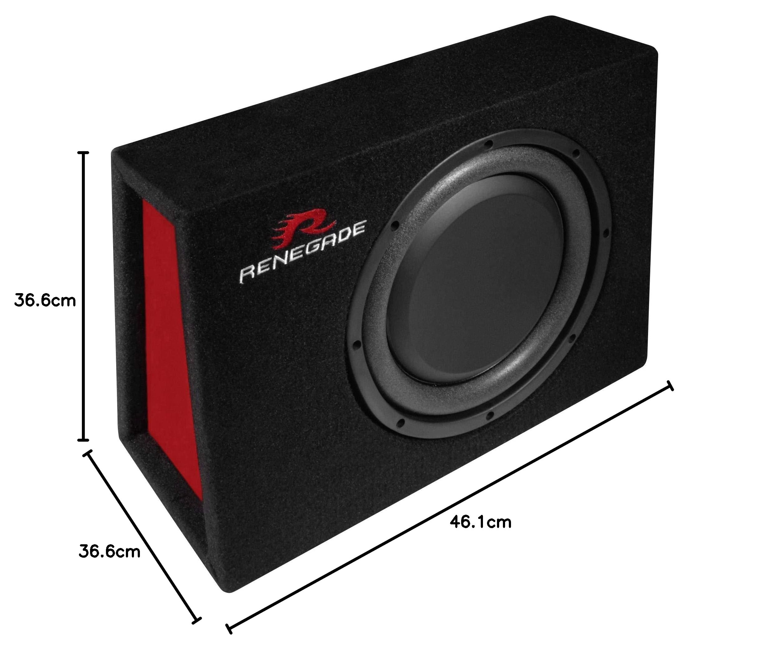 Renegade RXS1000 Auto-Subwoofer passiv 400 W