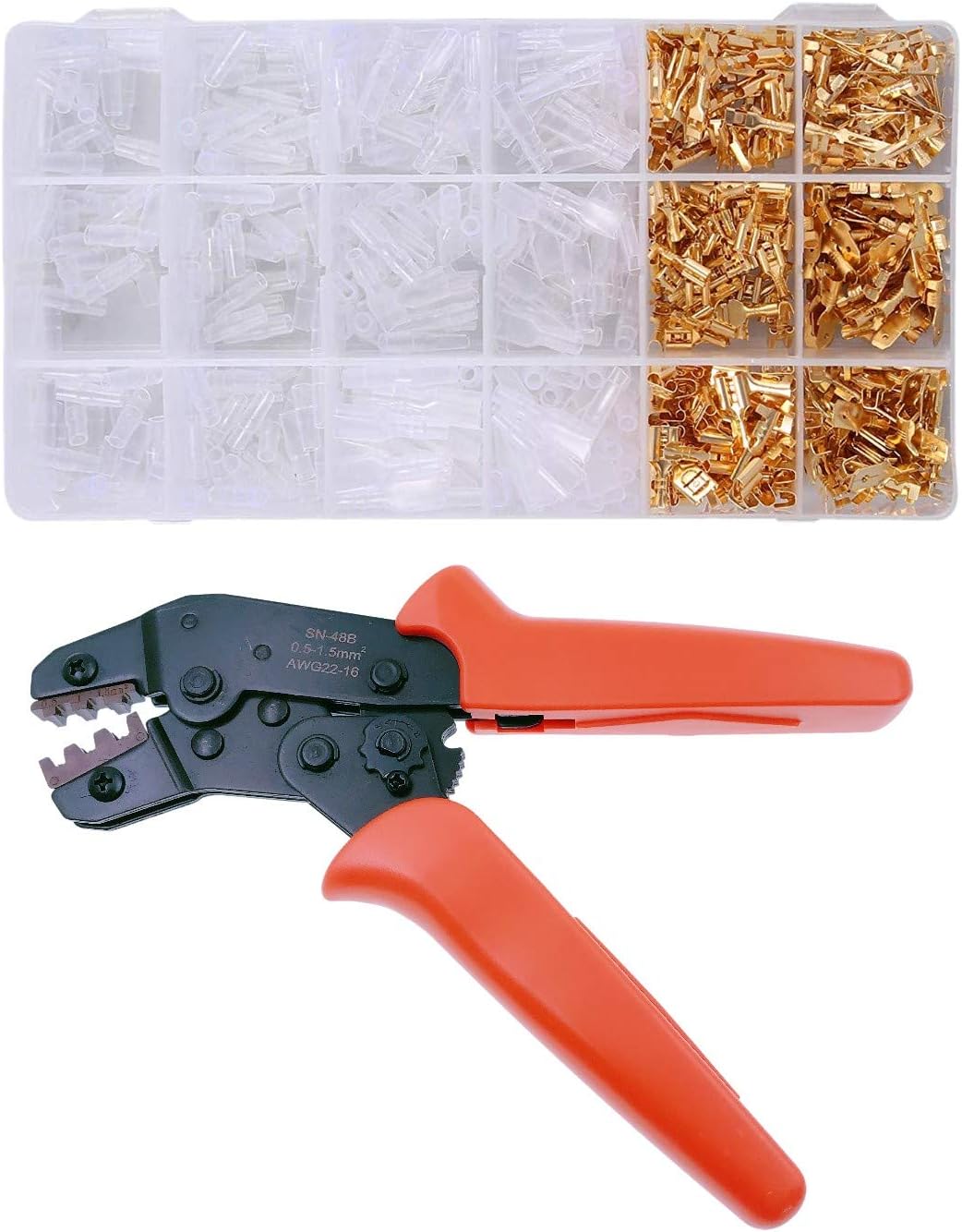 486Pcs Set Crimpatura Fili - Pinza A Cricchetto Con Connettori 2,54mm Per DIY Elettronica - Foto 11