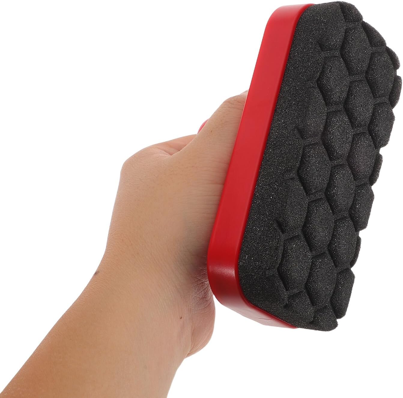 SOLUSTRE Car Wax Applicator Pads 2pcs, Honeycomb Sponge Buffing Pads for Car Polishing and Waxing, Detailing Applicator for Automotive Exterior Care