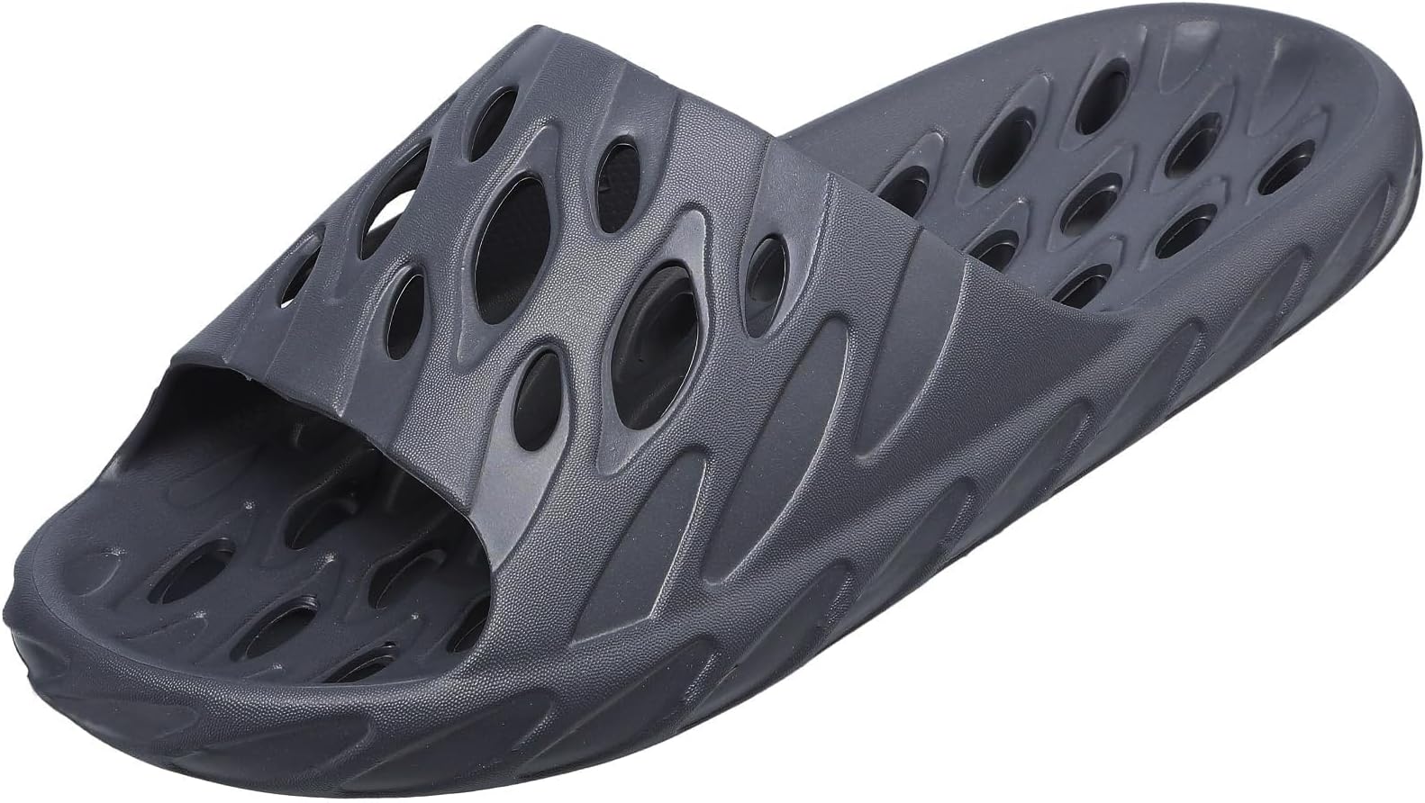 FINLEEO Shower Sandals with Drainage Holes - Quick Drying Bathroom & Gym Slippers for Men and Women