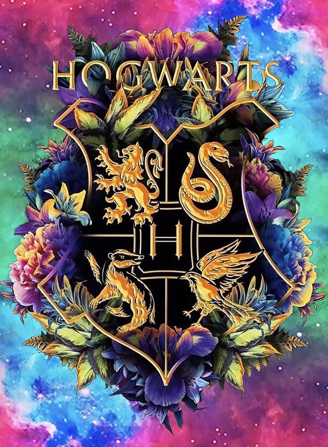 Kits de pintura de diamantes para adultos 5D Harry Potter Diamond Art DIY Kit de punto de cruz para principiantes con patrón decoración del hogar 30.5 cm x 40.6 cm