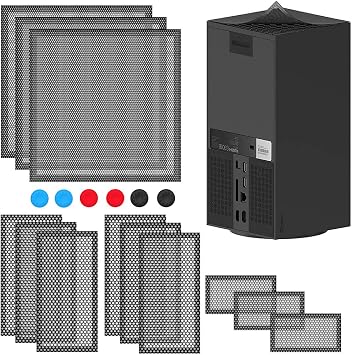 Xbox Serisi X Konsolu i in Toz Filtresi,  st Kasa Havaland rma Toz Ge irmez Filtre Kapa , 6 adet Thump Grip Kapa  3 Paket i erir