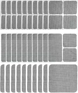 Leewoth 30pcs Window Screen Repair Patches Kit Screen Door Repair Kit Self Adhesive Screen Window Mesh Repair Strong Self-Adhesive Waterproof Screen Repair Tape Repairing Screen Windows Doors