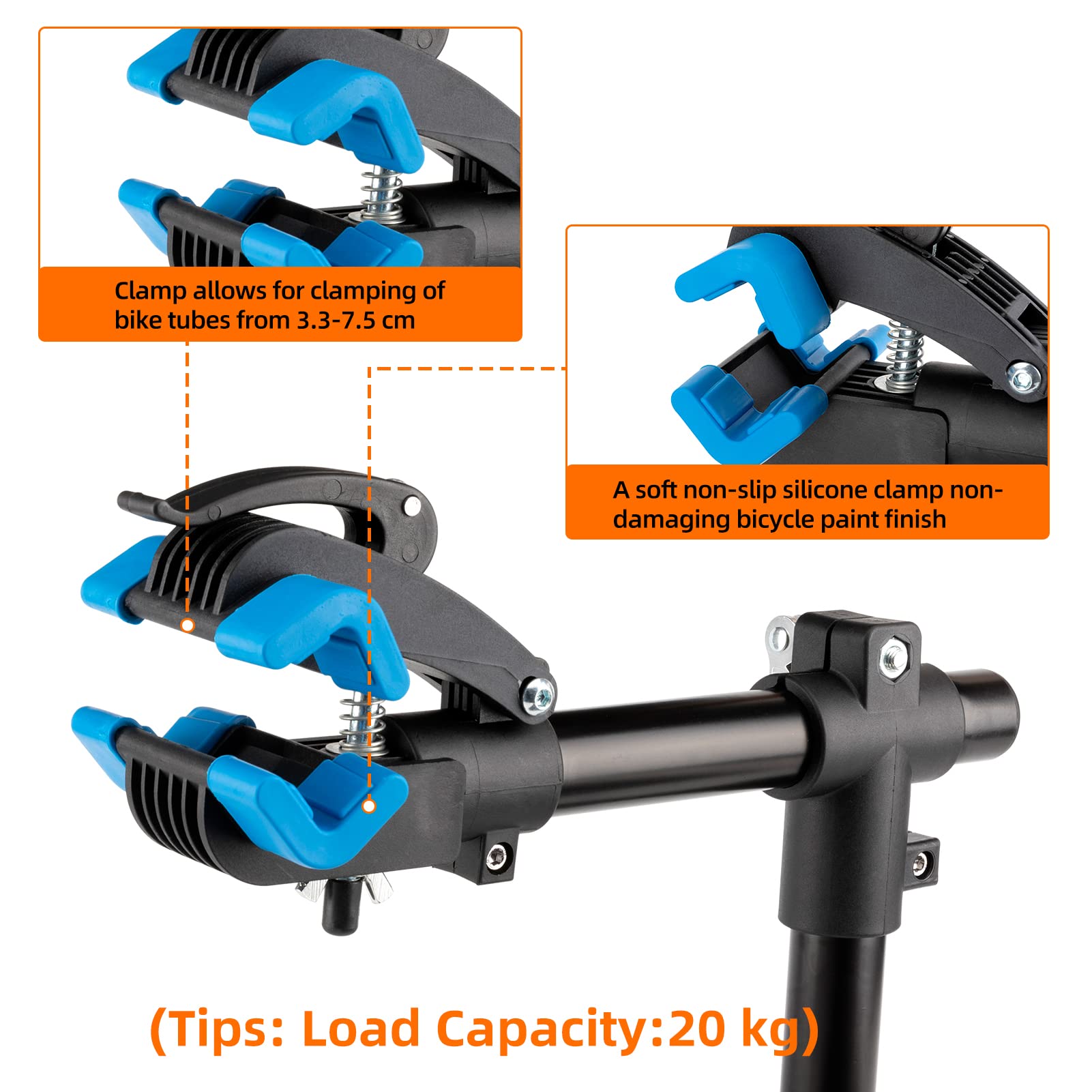 ROCKBROS Soporte de Reparación en Pared para Bicicleta Caballete de Montaje Ajustable Estante de Exhibición Max.25KG