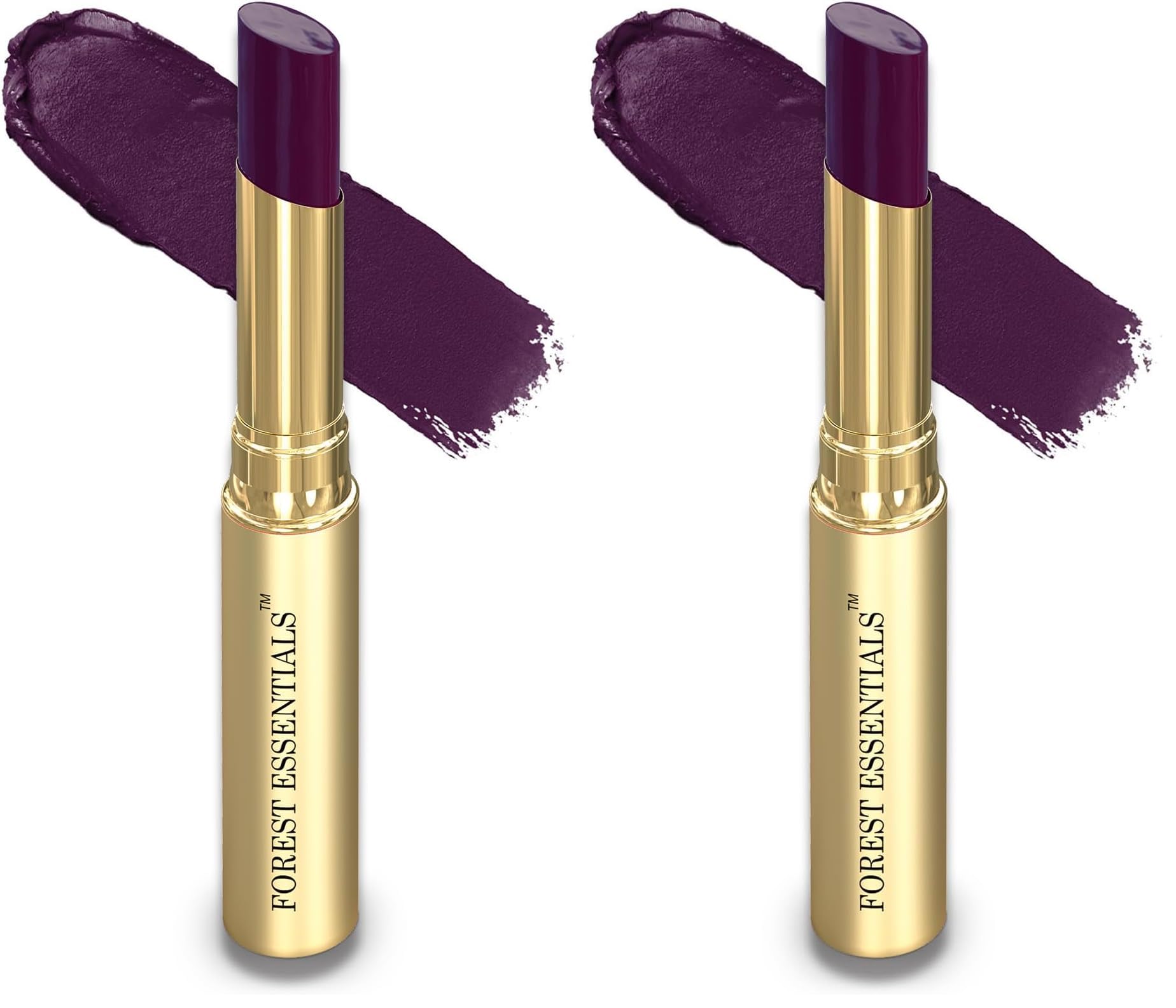 Forest Essentials Tinted Plumping Lip Serum Jamun | Natural Glossy Lip Tint with Natural Colour & Flavours | Clean, Cruelty-Free Makeup (Pack of 2)-image-5