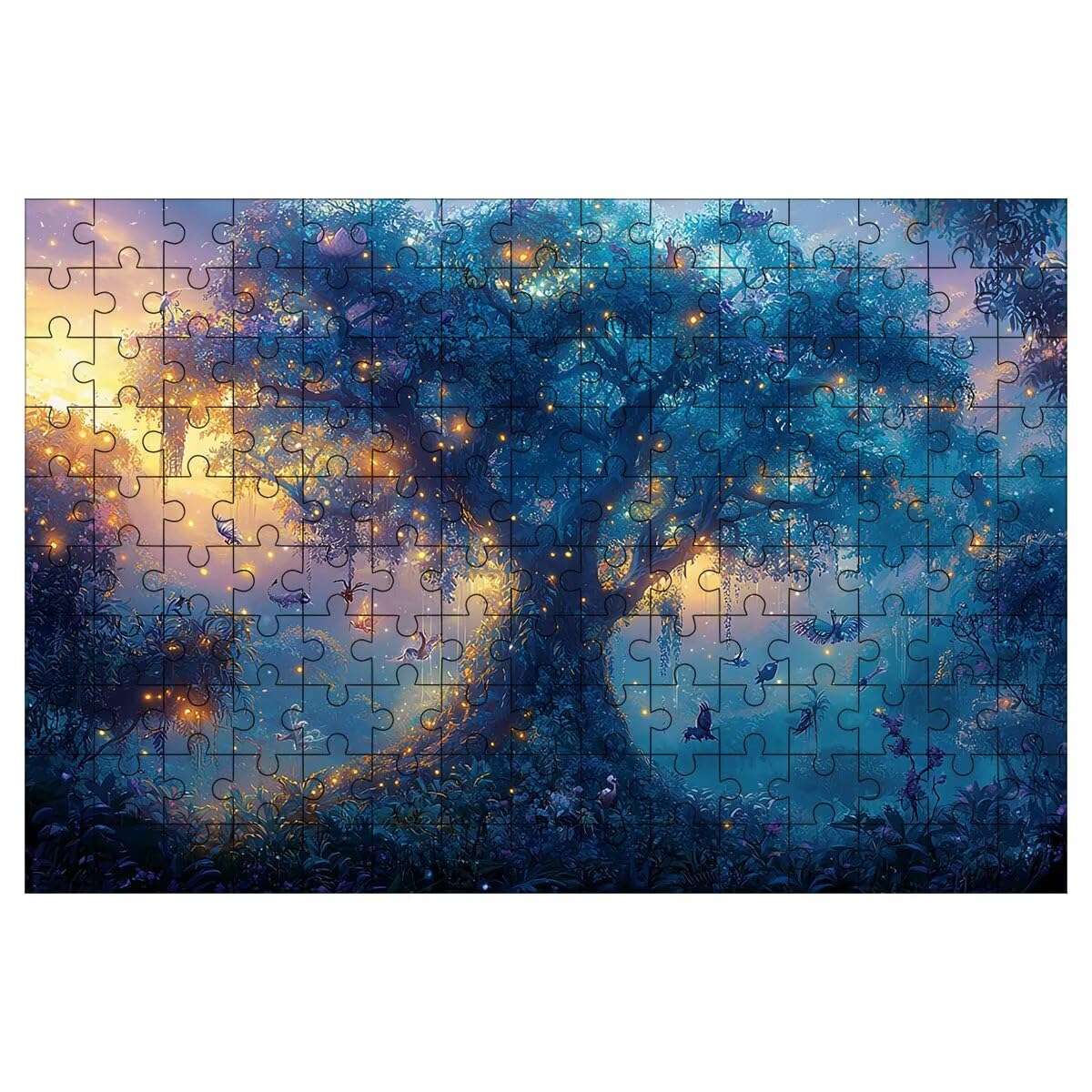 Puzzle 1500 Pezzi Albero, Puzzle Adulti Bird in Legno, 87x57cm -1433