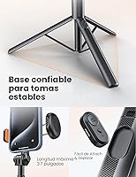Vista 3 de NT79 - Trípode de teléfono de 71 pulgadas, palo selfie extensible con soporte de cámara de 1/4 pulgadas para teléfono celular y cámara, soporte