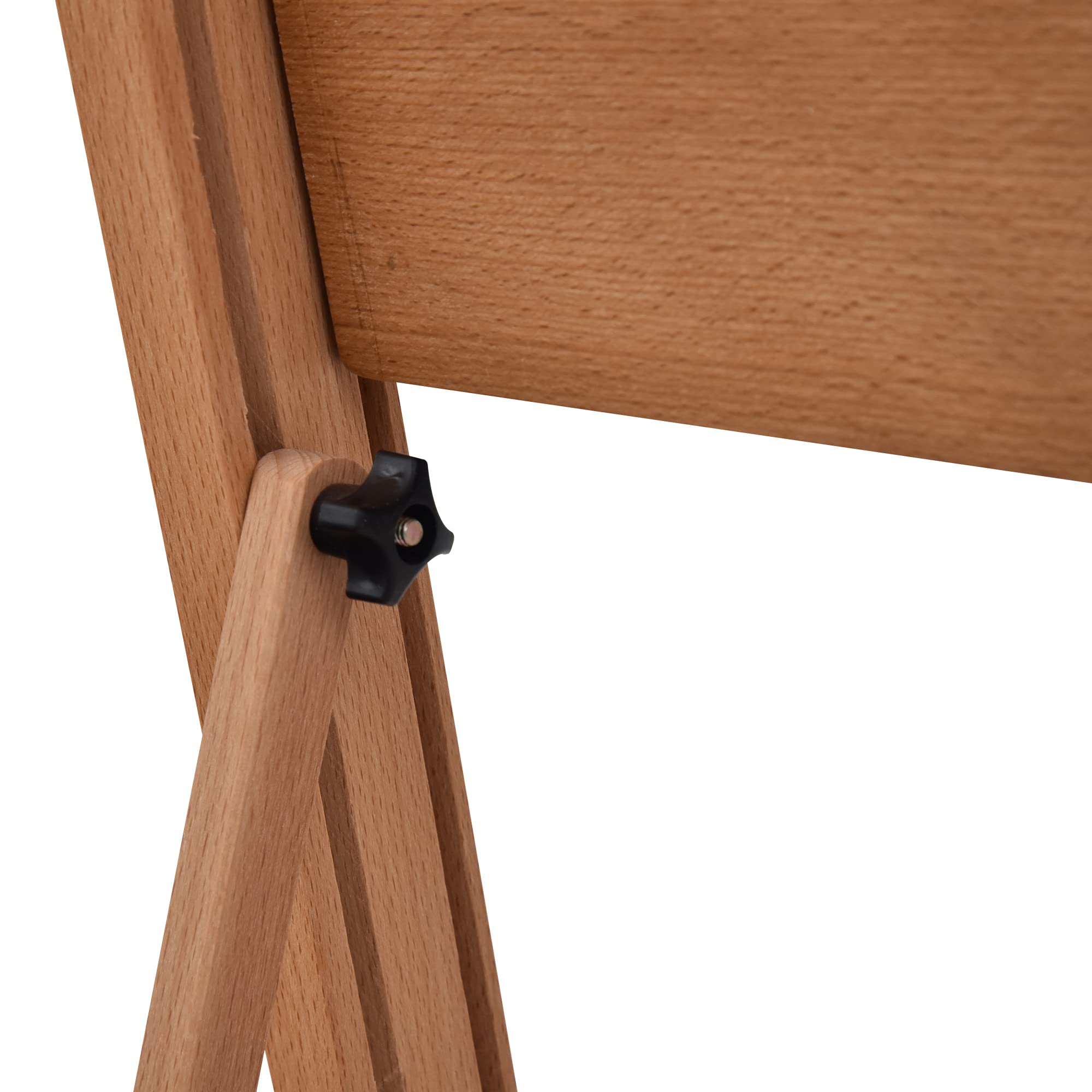 Vinsetto Chevalet en bois hauteur réglable 171-230cm Chevalet Peinture pliable avec rangement inclinaison réglable 80° max. adapté pour l'art et mariage pour enfants et adultes bois naturel