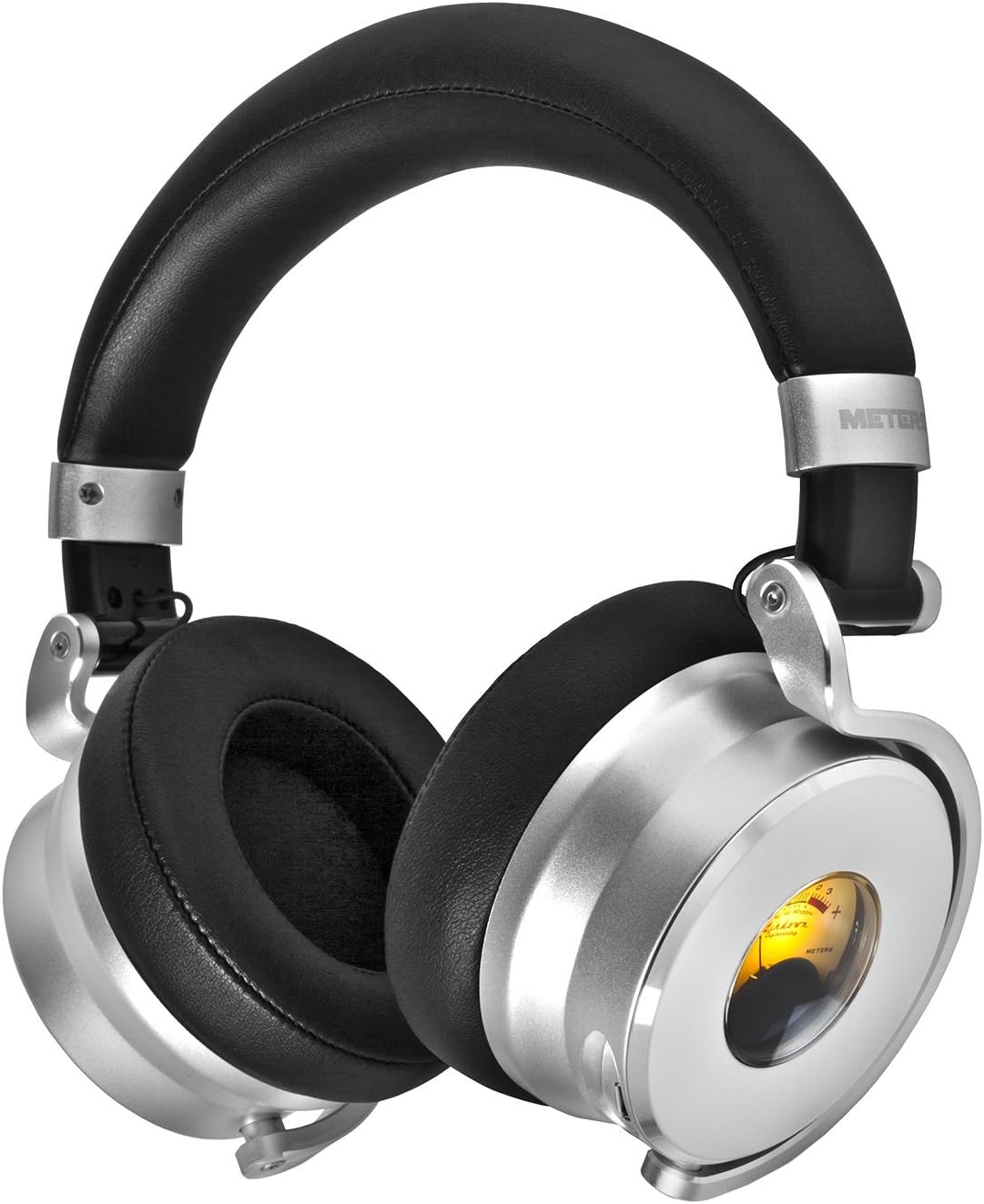 METERS MUSIC Meters Over Ear Headphone OV-1-BLK (Silver × Black)【Japan Domestic Genuine Products】