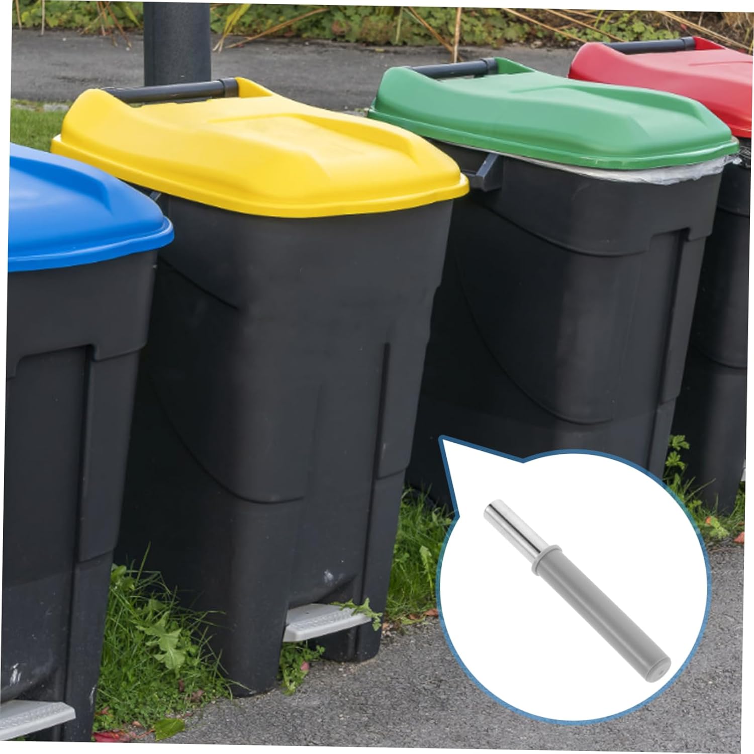 Hydraulic Damper Replacement for Trash can Lid Soft Close Silent Slow Closing Trash can Fittings Household Supply 3.00X0.43X0.43 Inch