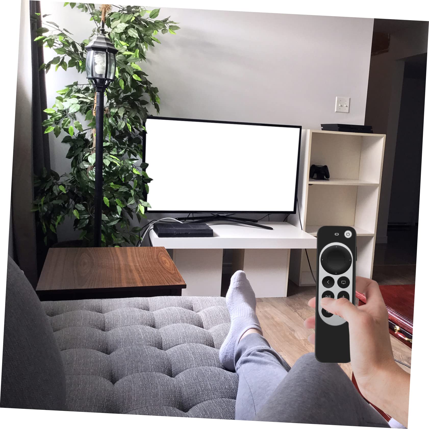 Uonlytech 5pezzi Custodia Protettiva Per Telecomando Antiurto Con Design e Accessorio Per Cavo Facile Da Trovare e Caricare