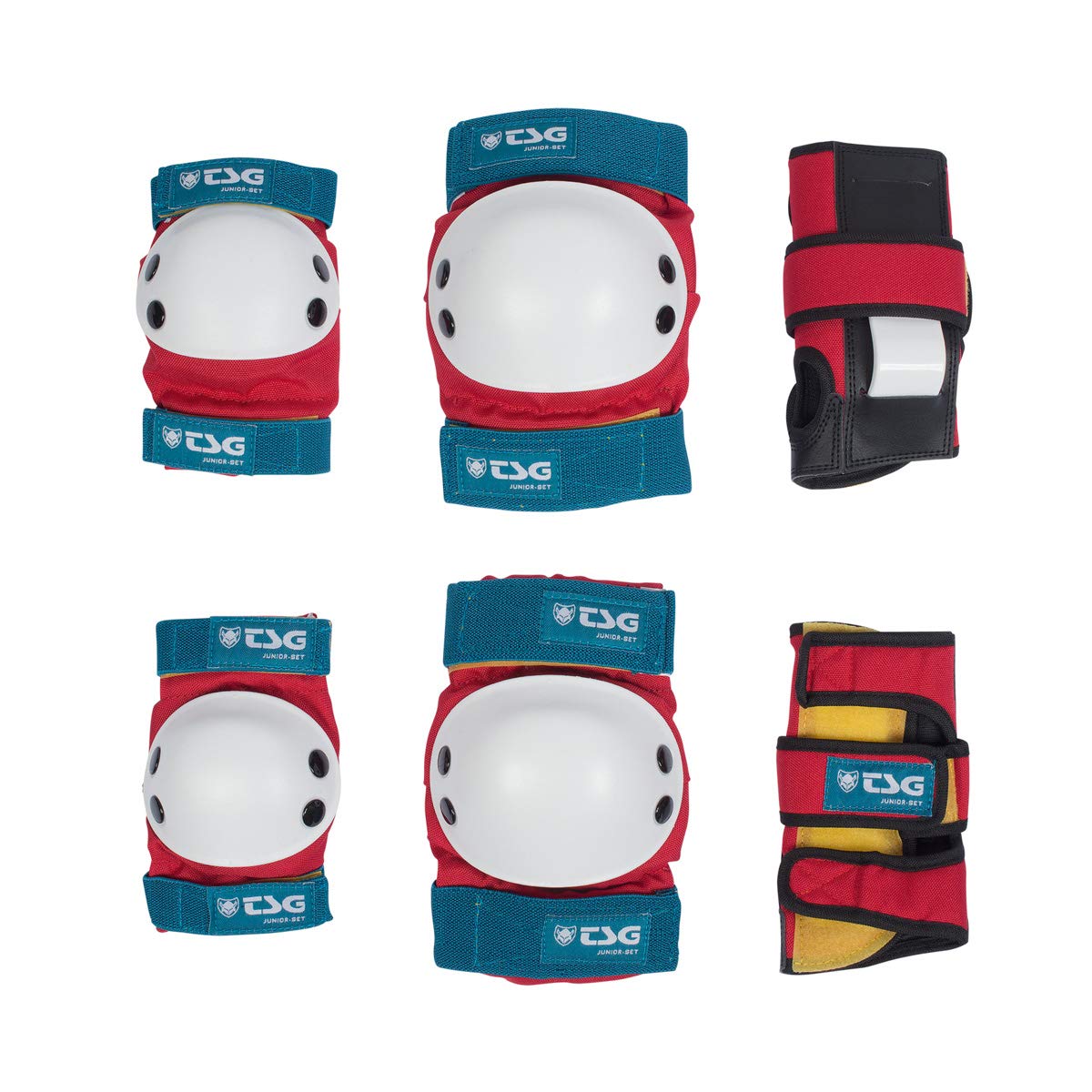 TSG Junior Set - Set de Protecciones para niños, Multicolor, Talla